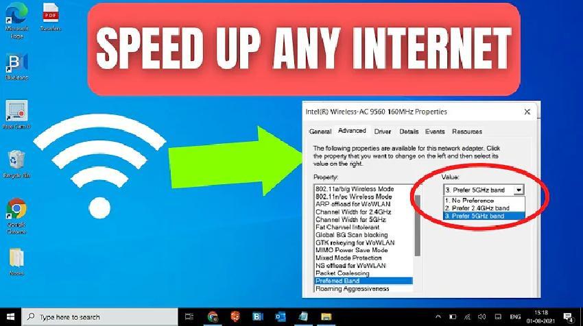افزایش سرعت اینترنت در ویندوز 11
